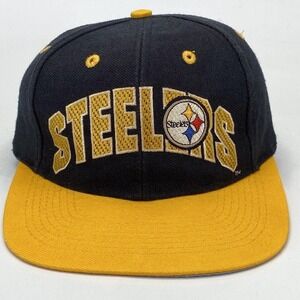 Pittsburgh Steelers Snapback Hat Spell Out Flatbill 2 Tone Drew Pearson
